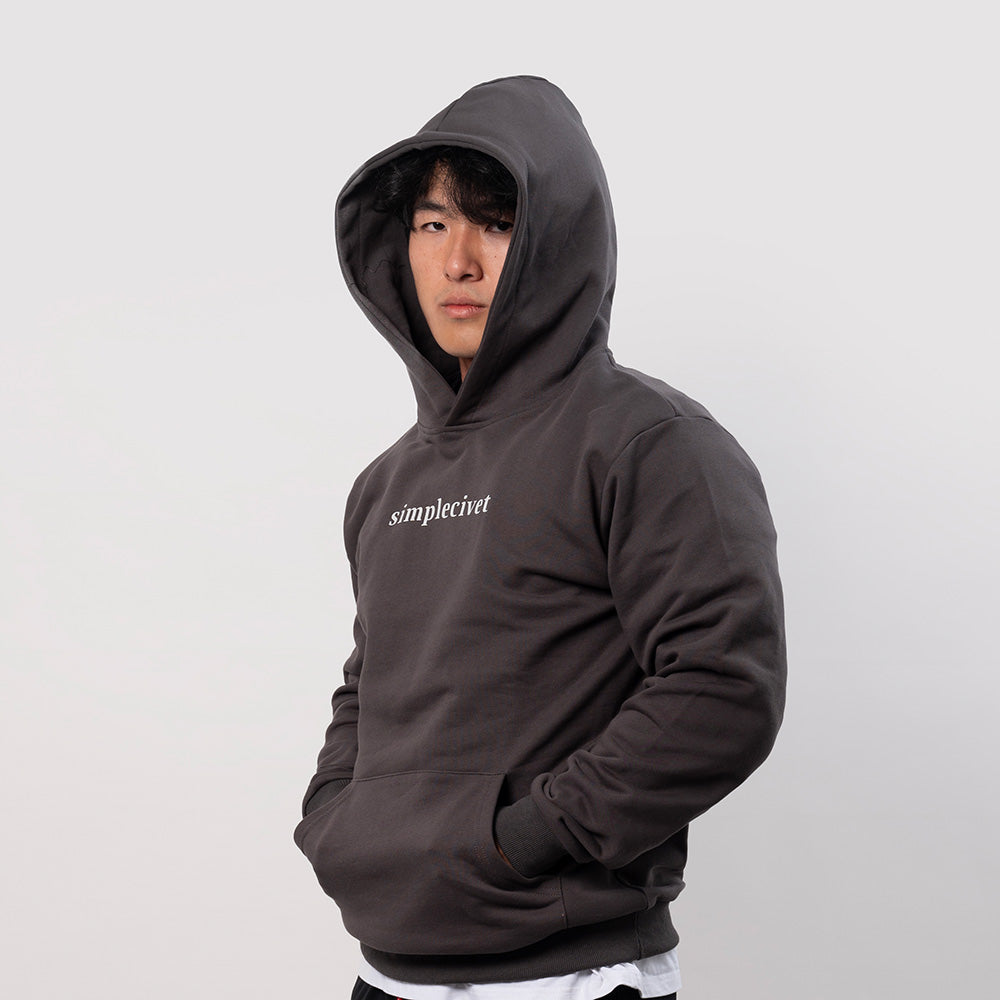 Civet Monogram Oversized Fleece Hoodie