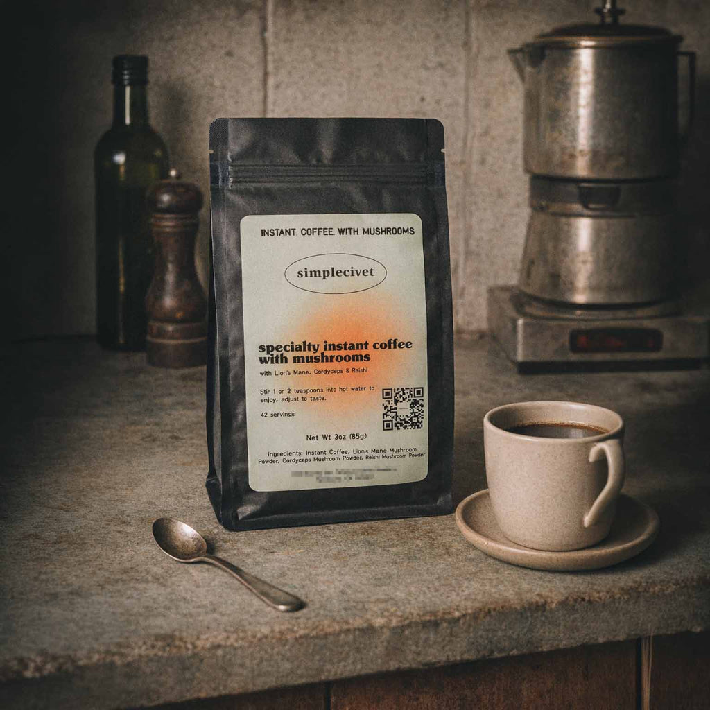 Specialty Instant Coffee with Mushrooms | Premium Mushroom Coffee in Seconds