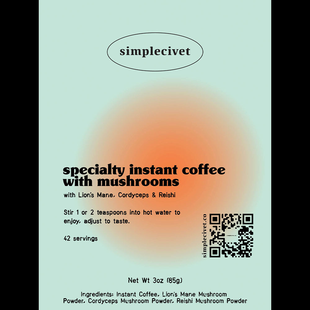 Specialty Instant Coffee with Mushrooms | Premium Mushroom Coffee in Seconds